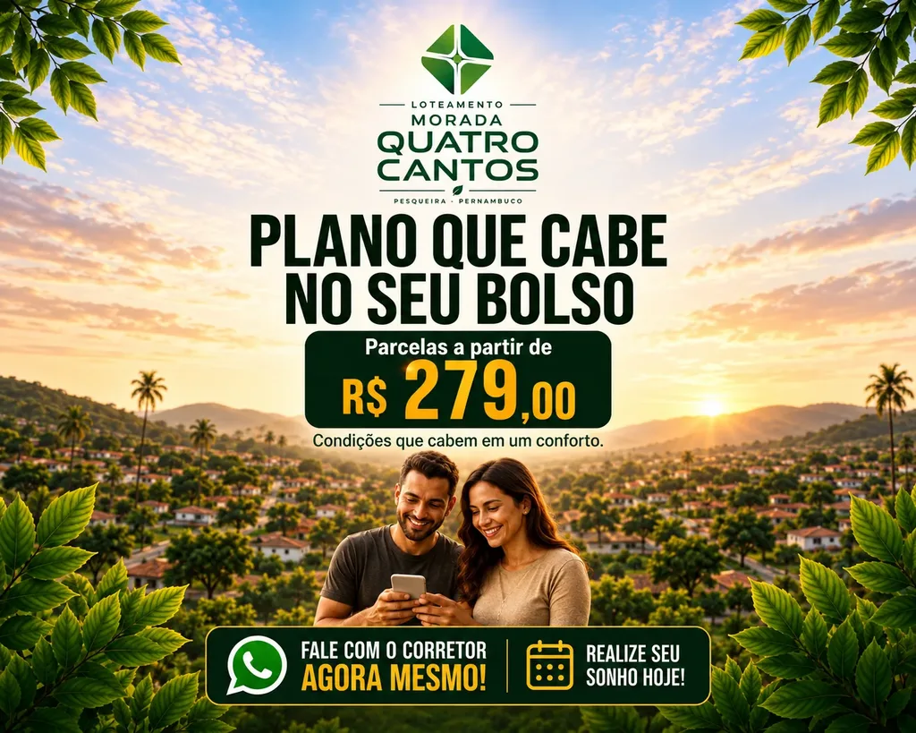 Terreno | Loteamento Morada Quatro Cantos | Lotes à Venda em Pesqueira-PE — foto 3